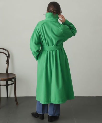 羊毛感2WAY單排扣長款大衣