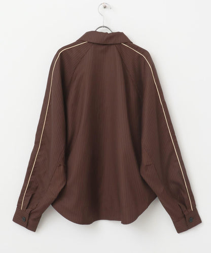 側邊線條拉鍊襯衫