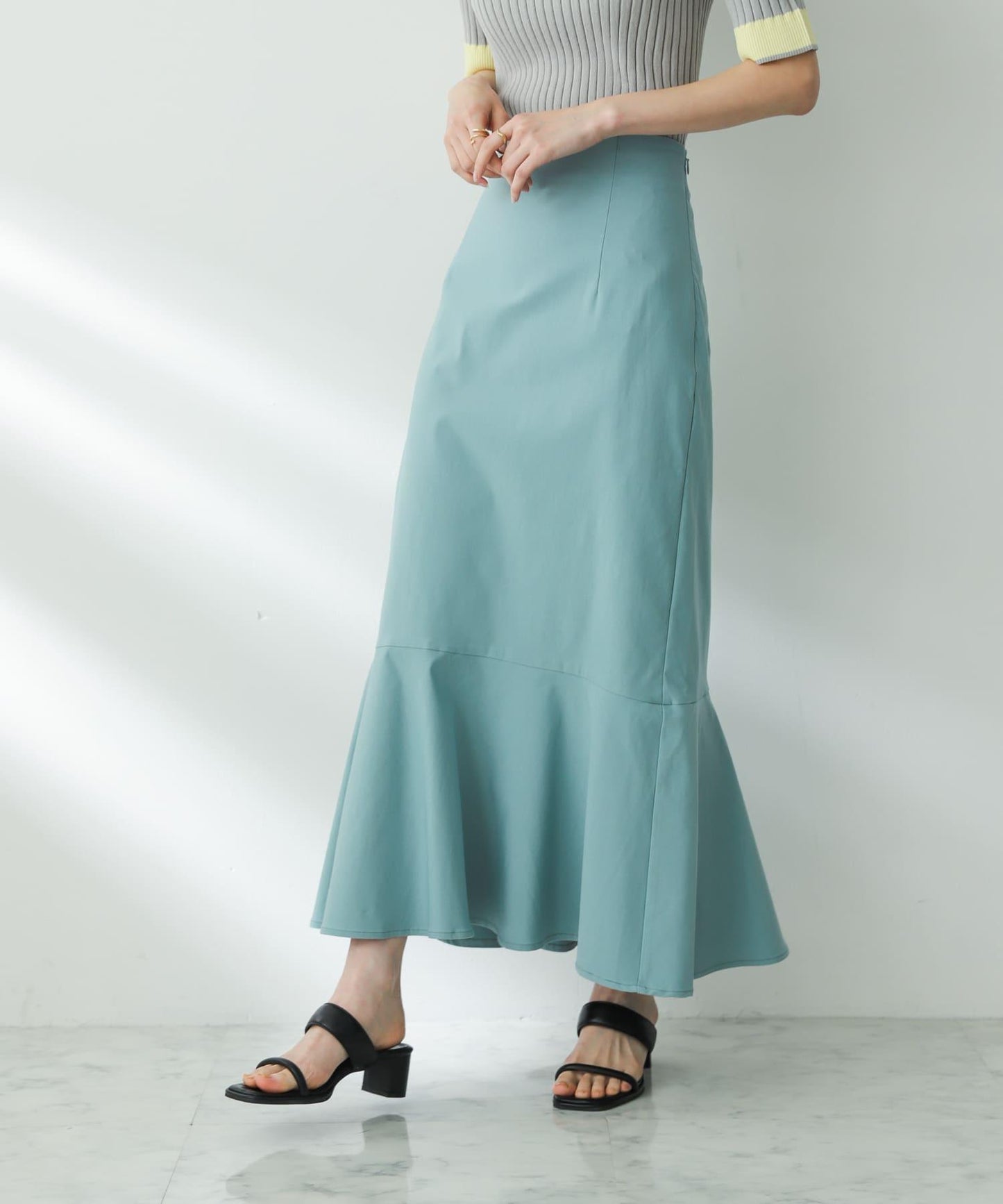 高彈力高腰美人魚裙