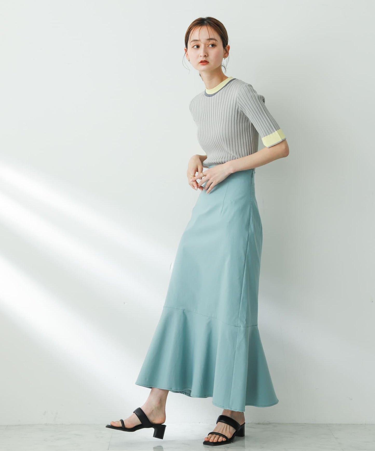 高彈力高腰美人魚裙