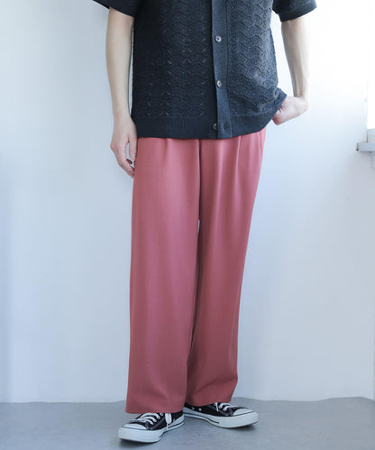 可搭配套裝 易打理雙褶寬鬆西裝褲