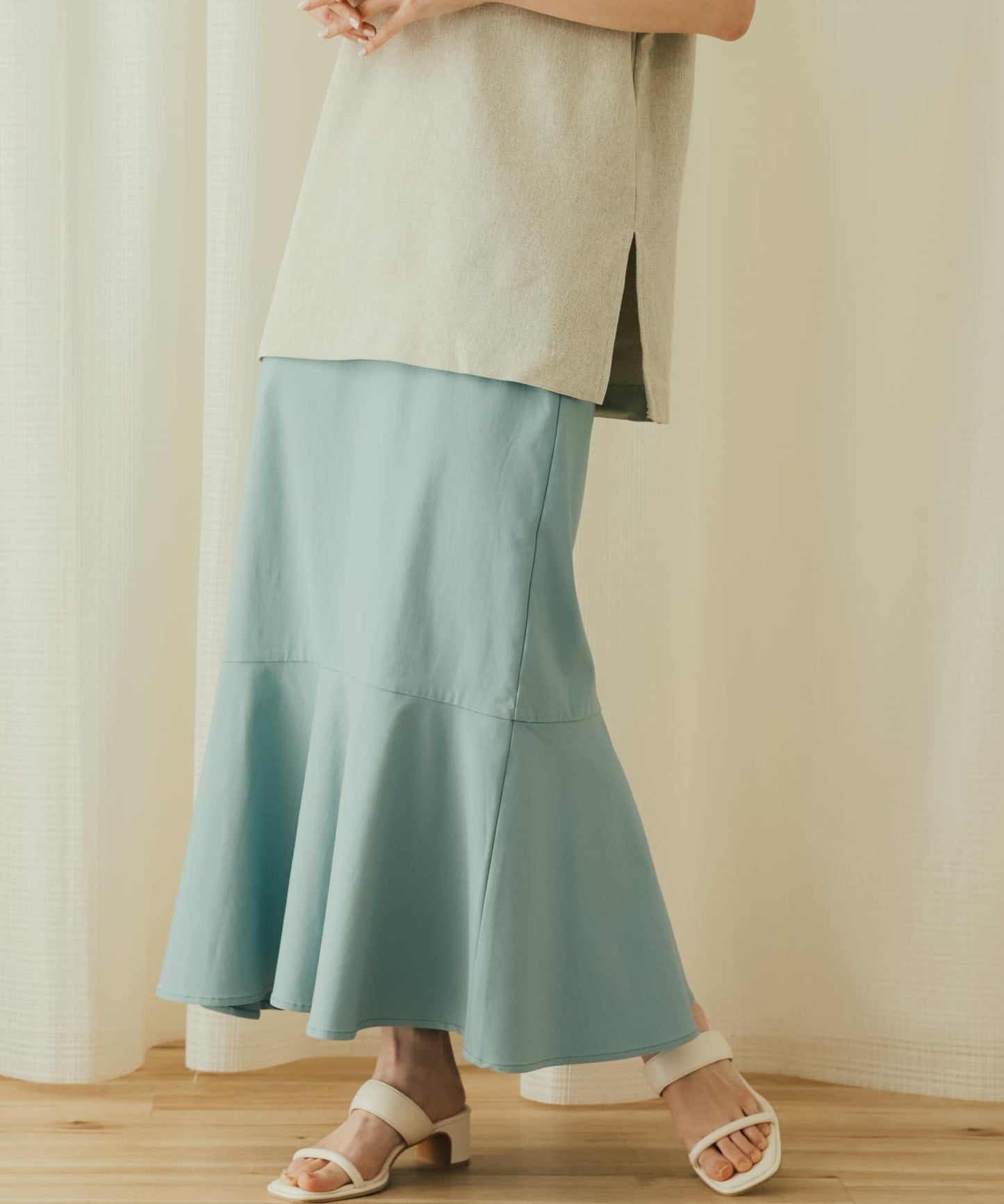 高彈力高腰美人魚裙