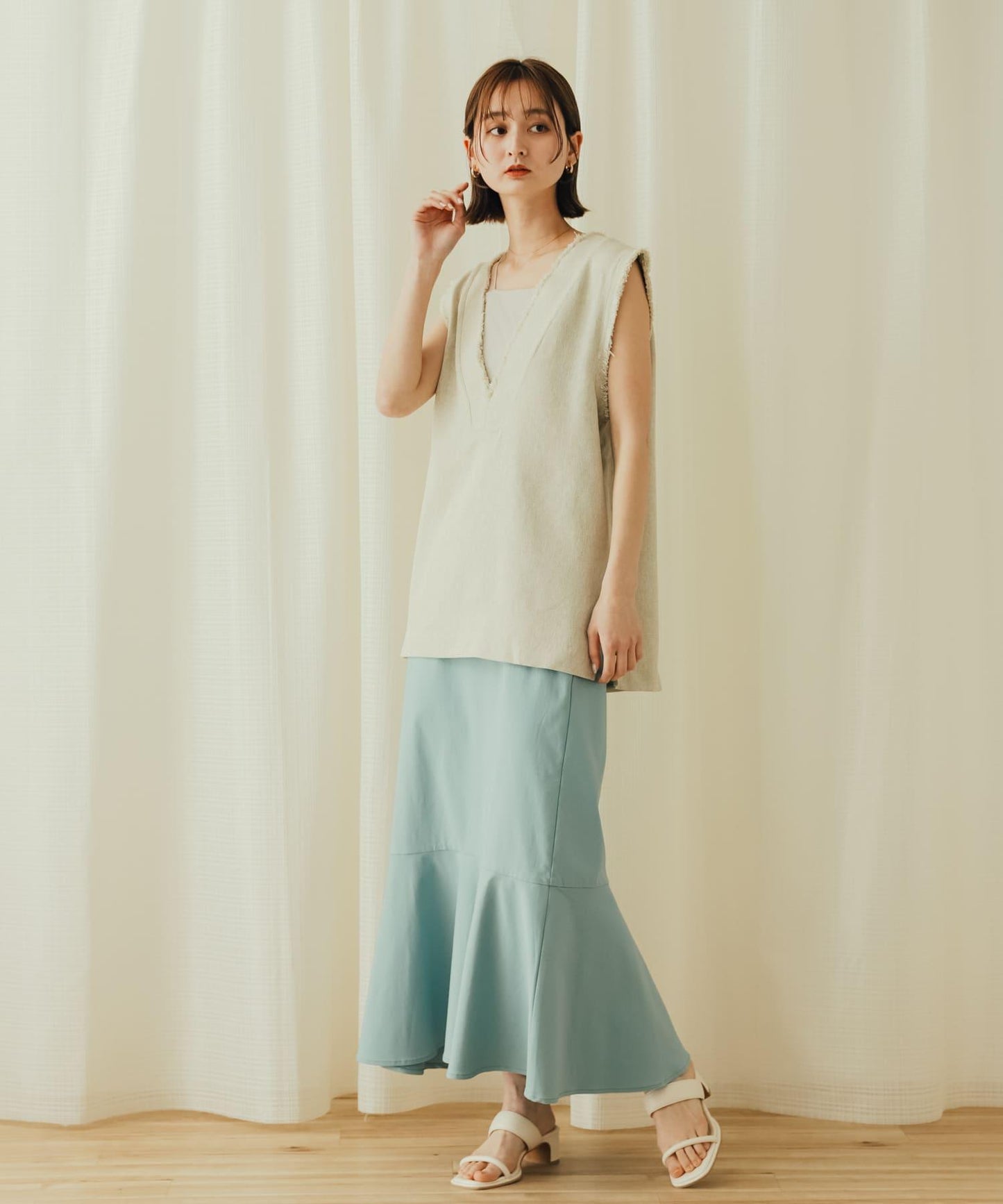 高彈力高腰美人魚裙