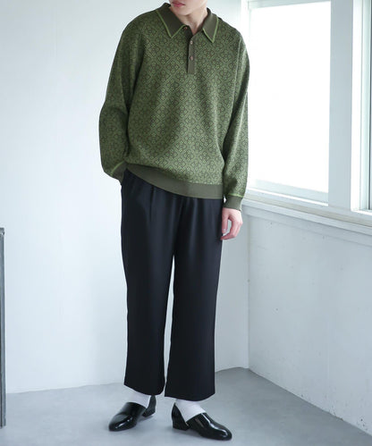 可搭配套裝 易打理雙褶寬鬆西裝褲