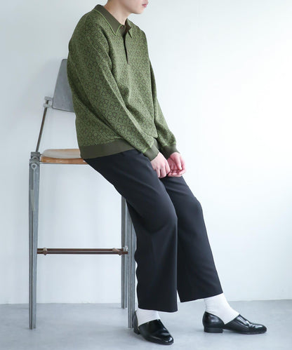 可搭配套裝 易打理雙褶寬鬆西裝褲