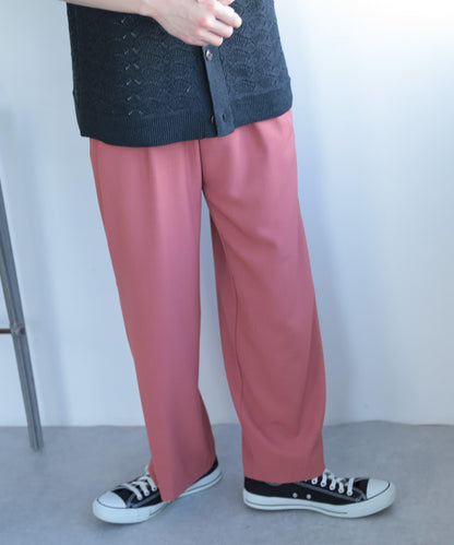 可搭配套裝 易打理雙褶寬鬆西裝褲