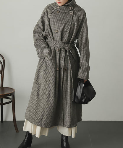 羊毛感2WAY單排扣長款大衣