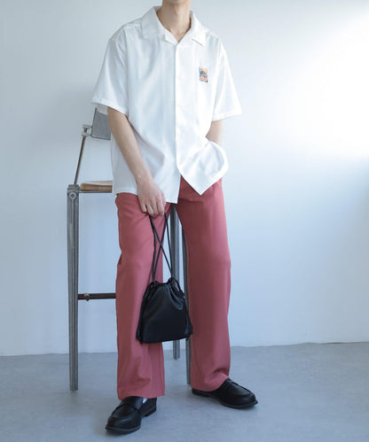 可搭配套裝 易打理雙褶寬鬆西裝褲