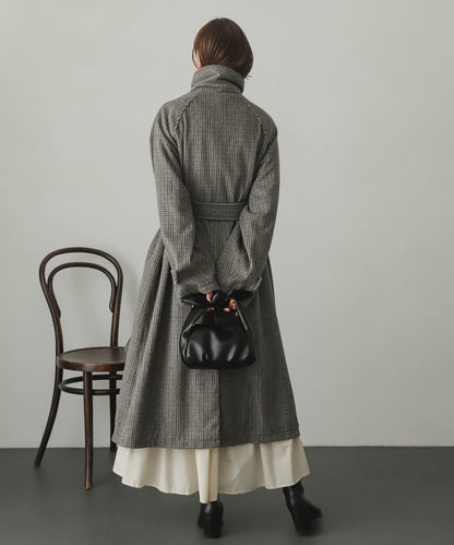 羊毛感2WAY單排扣長款大衣