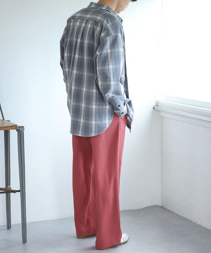 可搭配套裝 易打理雙褶寬鬆西裝褲