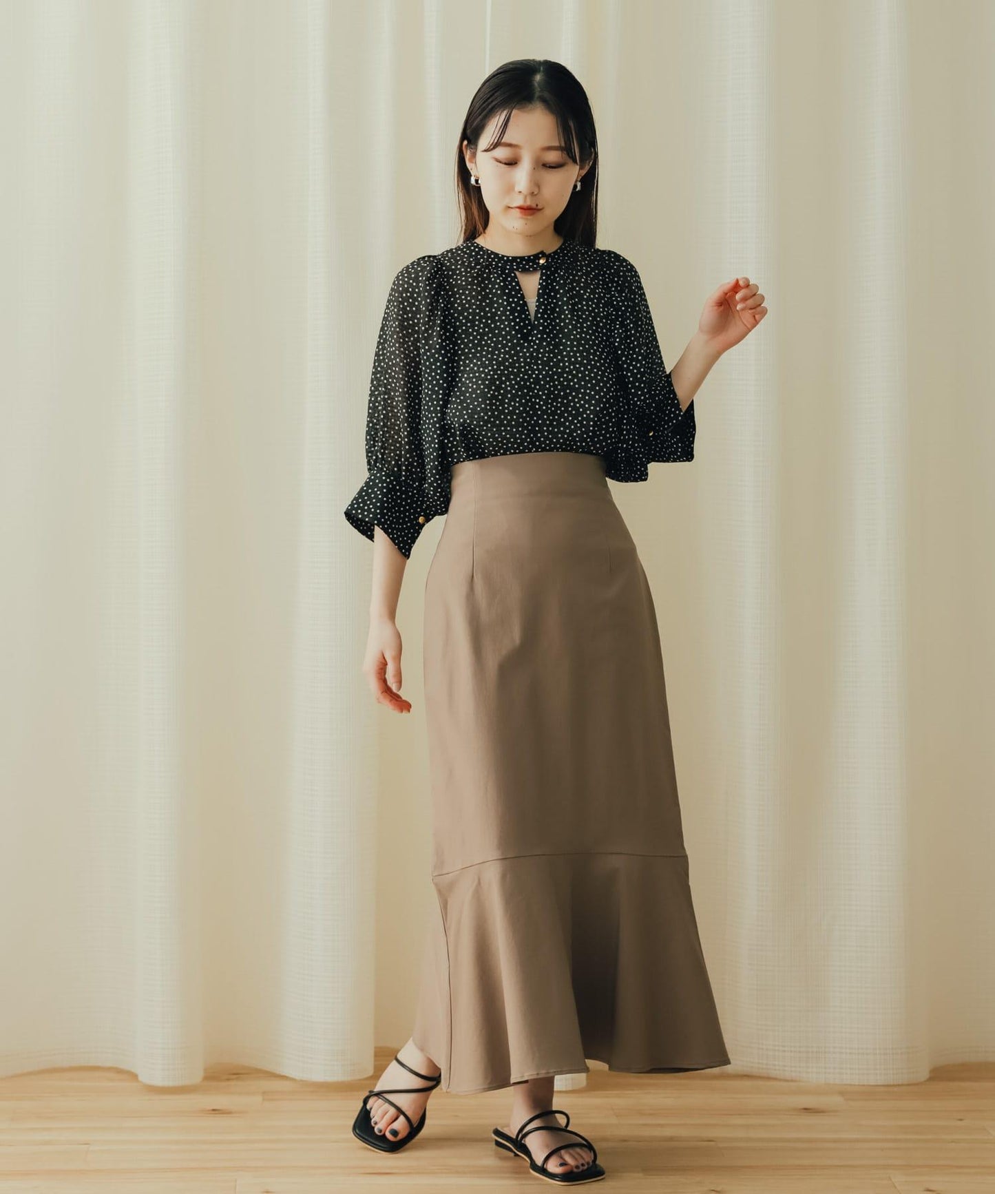 高彈力高腰美人魚裙