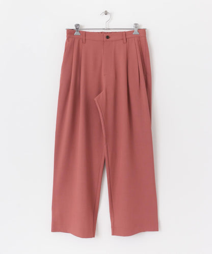 可搭配套裝 易打理雙褶寬鬆西裝褲