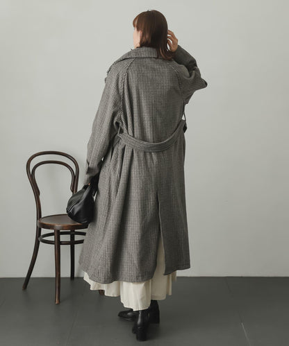 羊毛感2WAY單排扣長款大衣