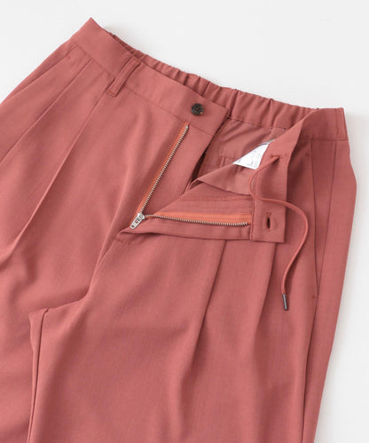 可搭配套裝 易打理雙褶寬鬆西裝褲