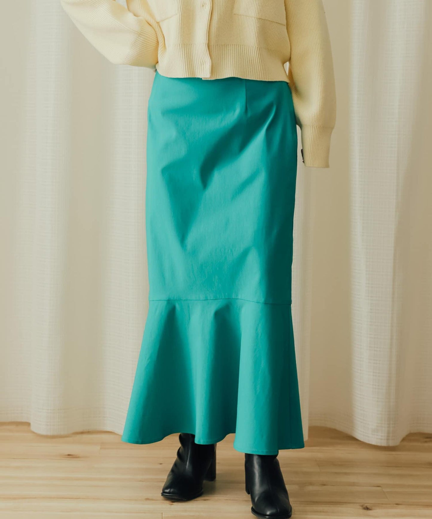 高彈力高腰美人魚裙