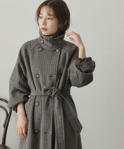 羊毛感2WAY單排扣長款大衣