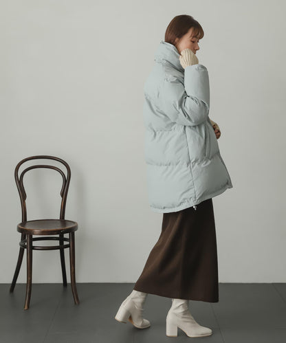 羊毛感針織開叉修身半身裙