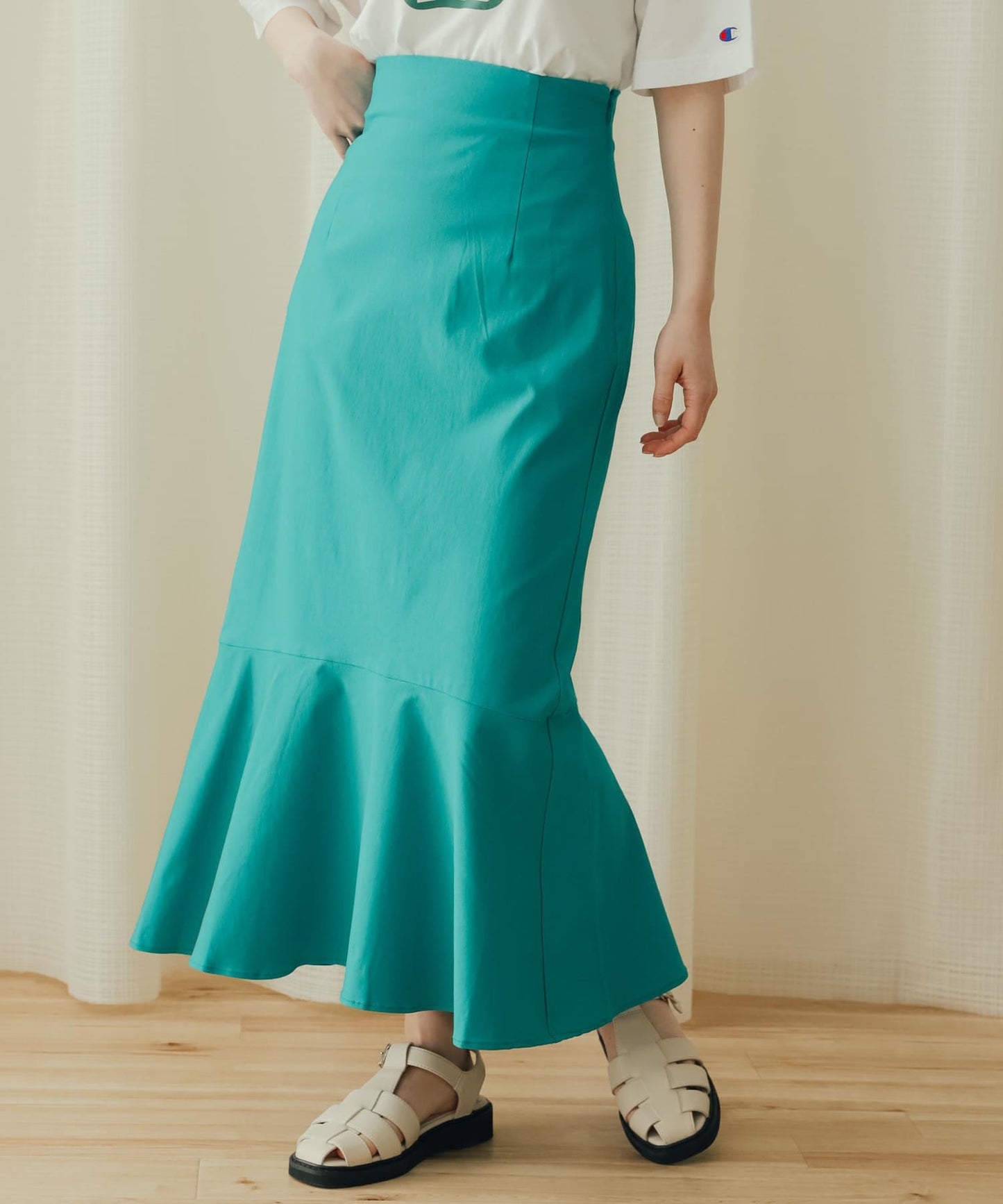 高彈力高腰美人魚裙