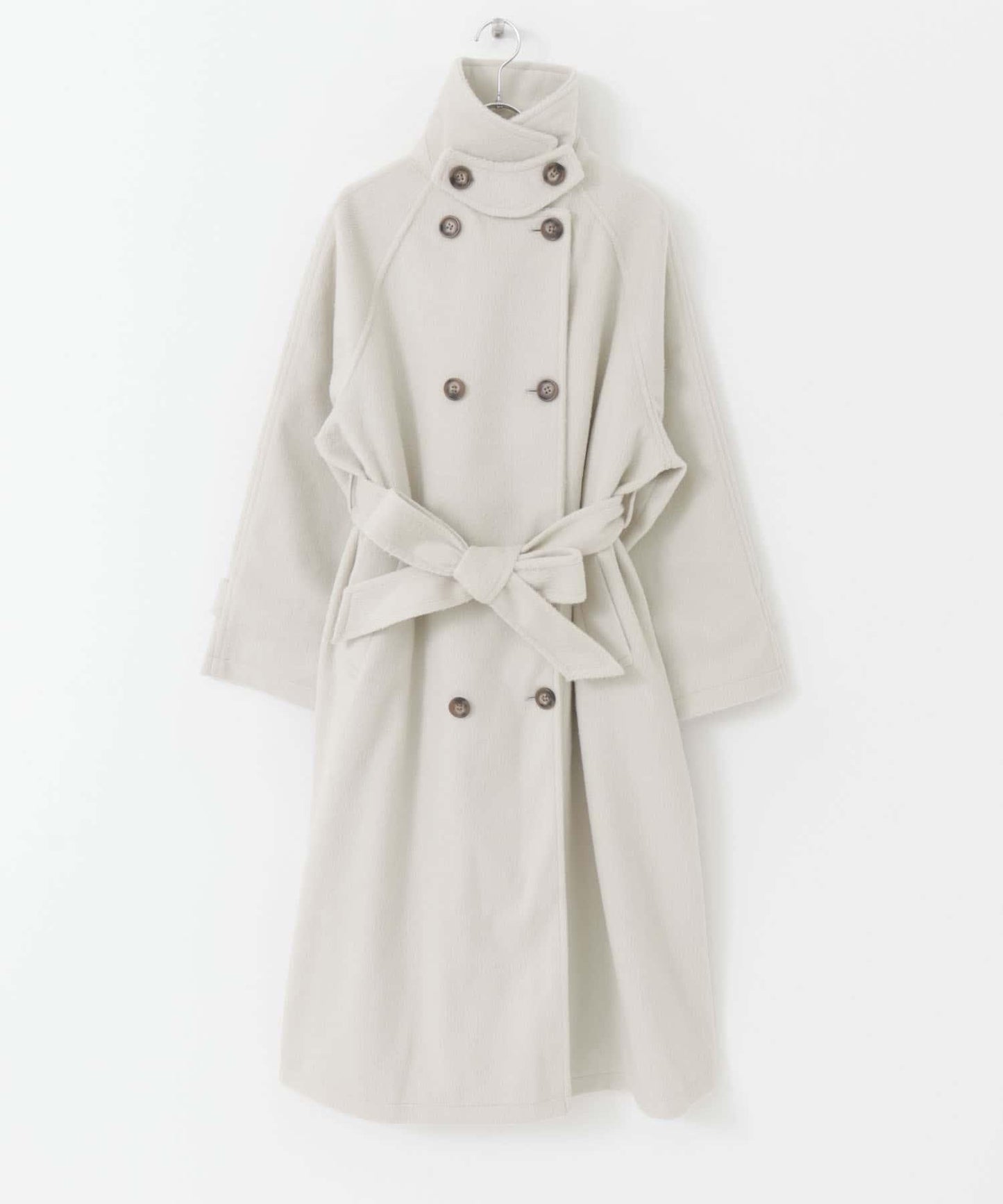 羊毛感2WAY單排扣長款大衣