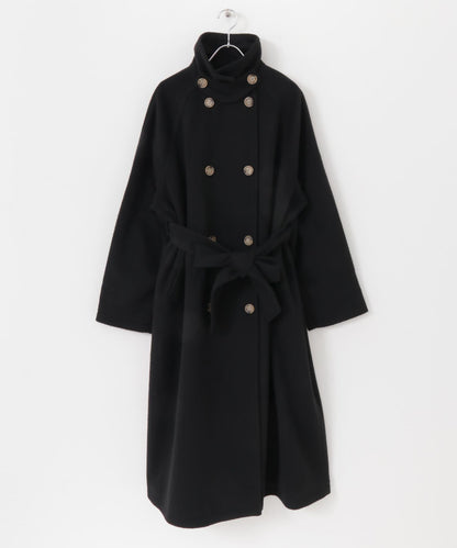 羊毛感2WAY單排扣長款大衣