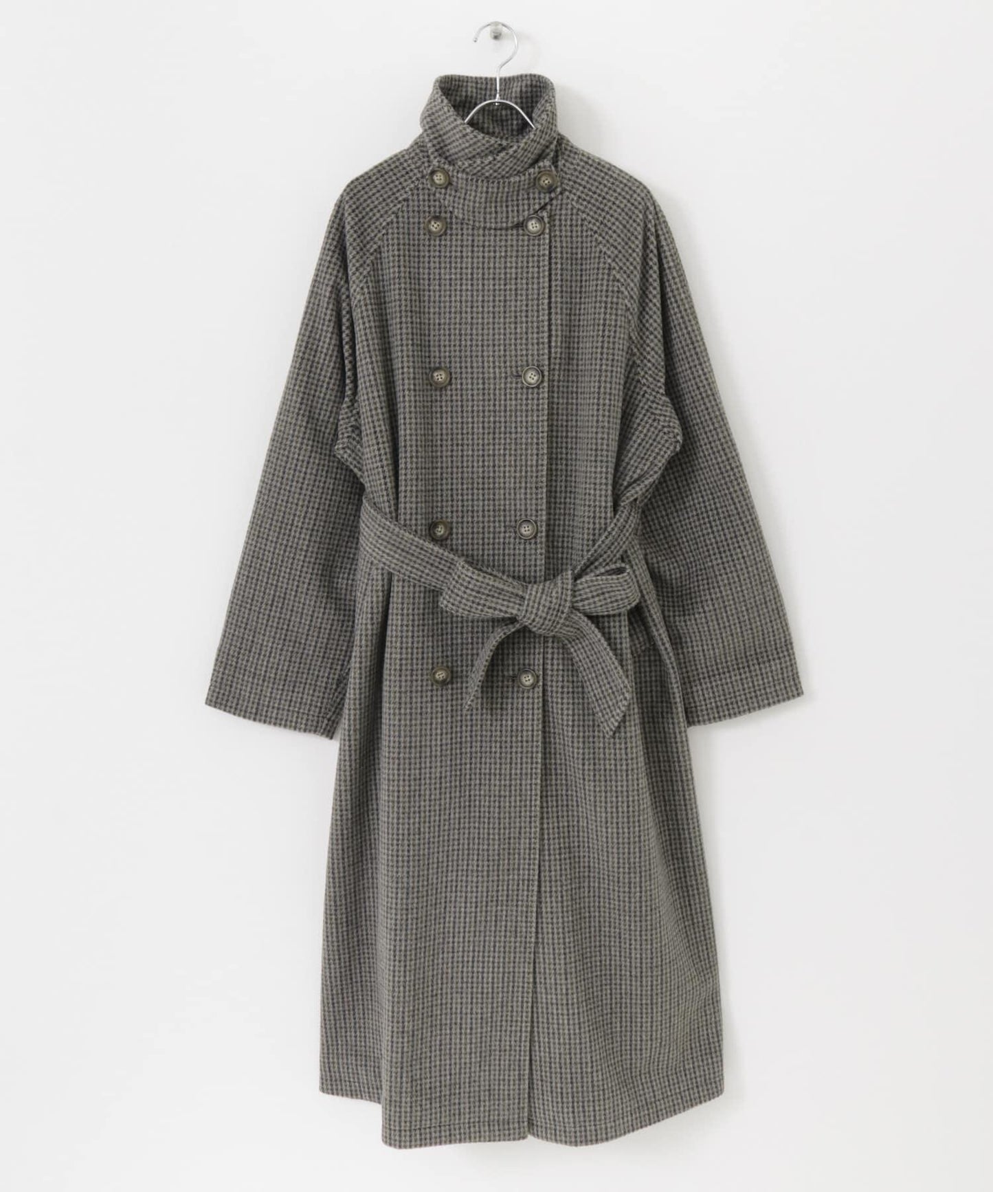 羊毛感2WAY單排扣長款大衣