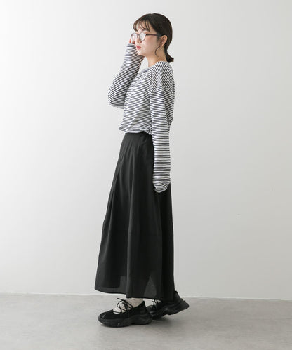 褶皺蓬鬆繭型半身裙