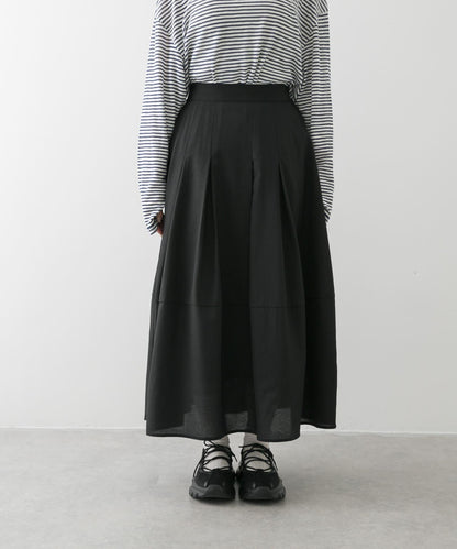 褶皺蓬鬆繭型半身裙