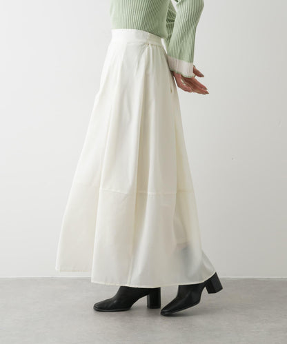 褶皺蓬鬆繭型半身裙