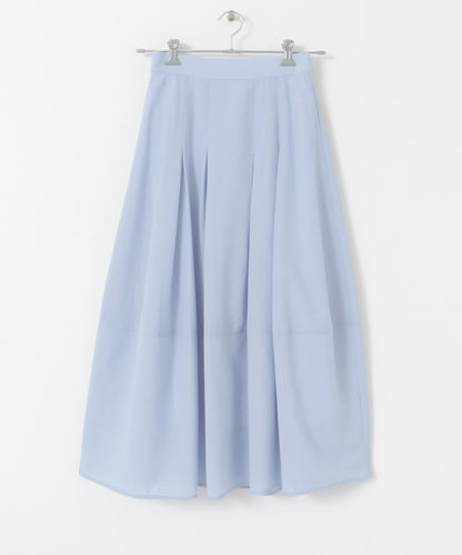 褶皺蓬鬆繭型半身裙