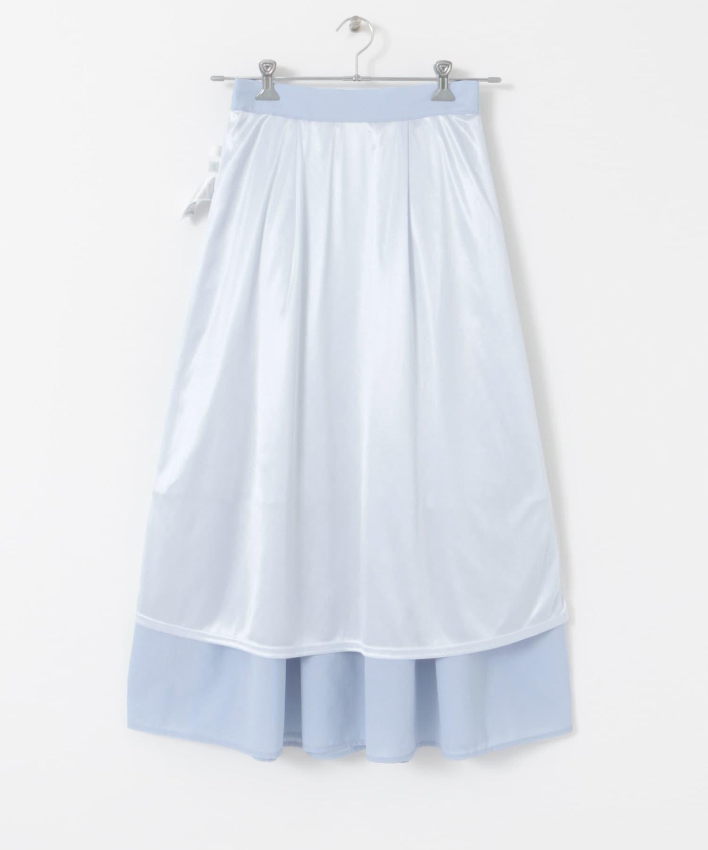 褶皺蓬鬆繭型半身裙