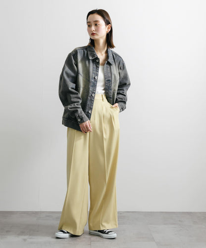 中性款 可搭配套裝 復古風牛仔夾克