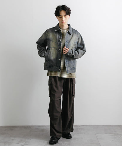 中性款 可搭配套裝 復古風牛仔夾克