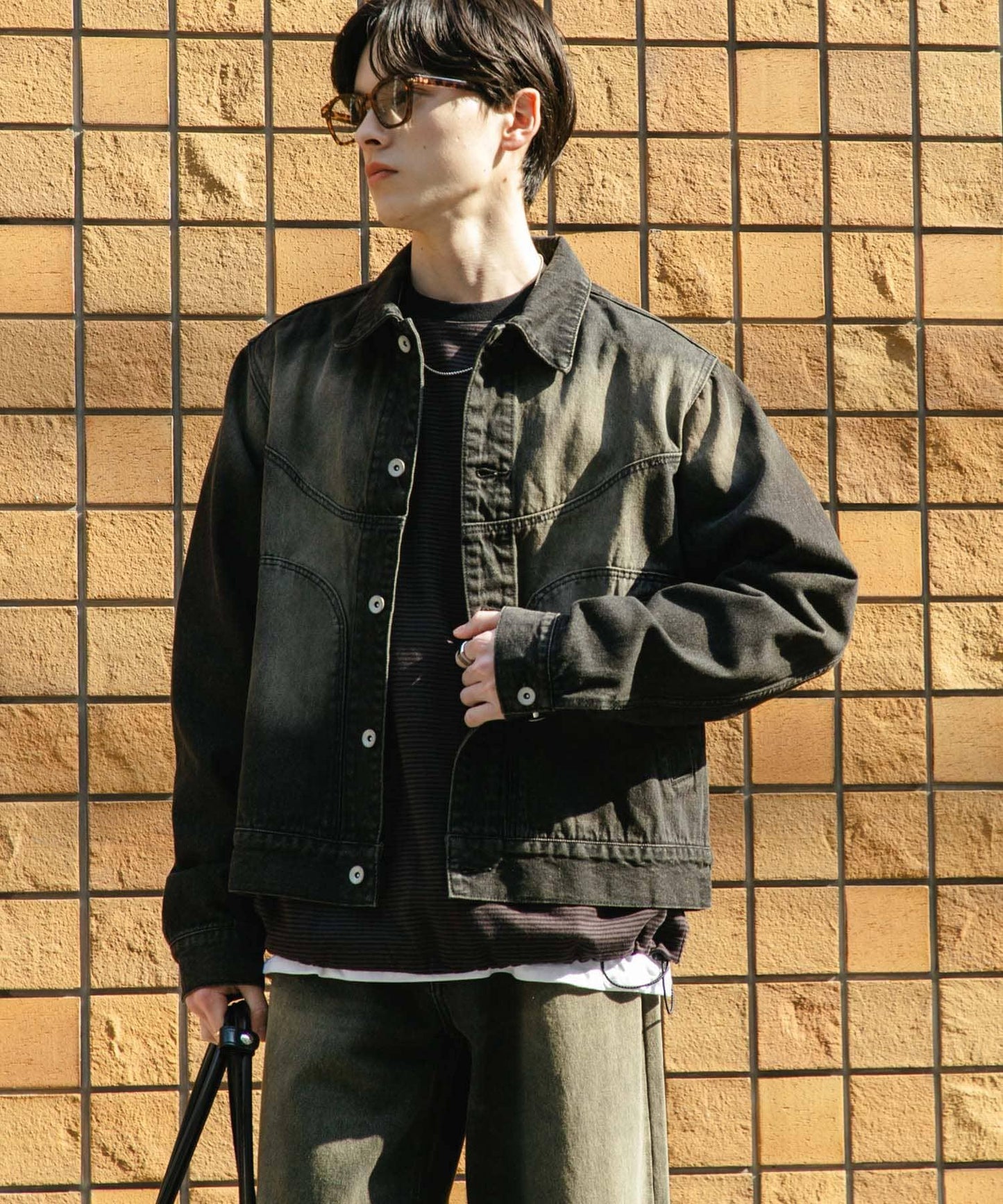 中性款 可搭配套裝 復古風牛仔夾克