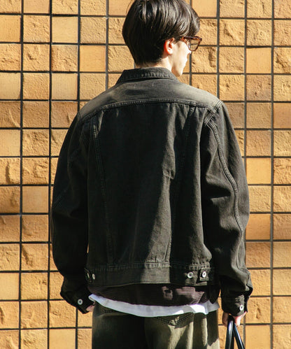 中性款 可搭配套裝 復古風牛仔夾克