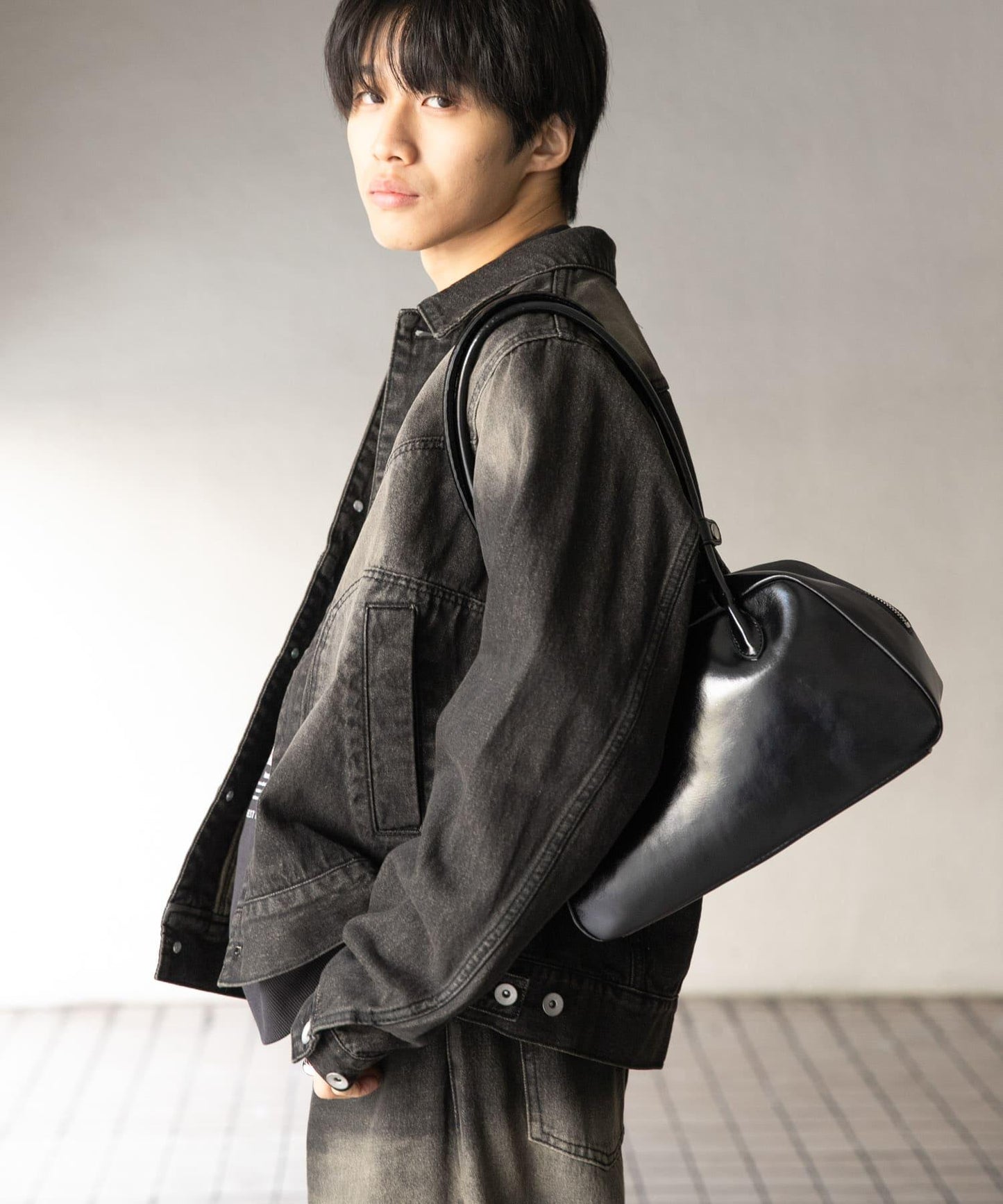 中性款 可搭配套裝 復古風牛仔夾克