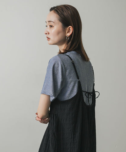 圓領亮絲短袖T恤