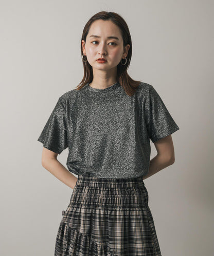 圓領亮絲短袖T恤
