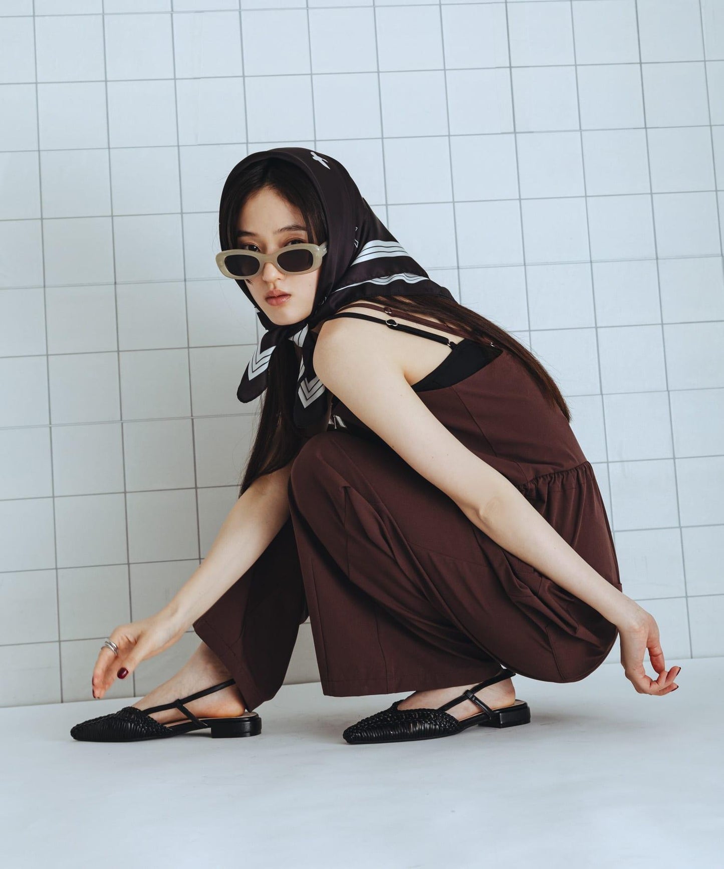 防潑水防紫外線收腰連體褲