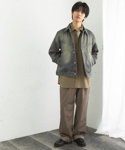 中性款 可搭配套裝 復古風牛仔夾克