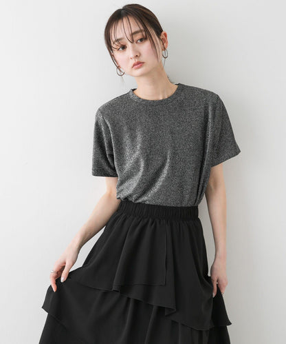 圓領亮絲短袖T恤