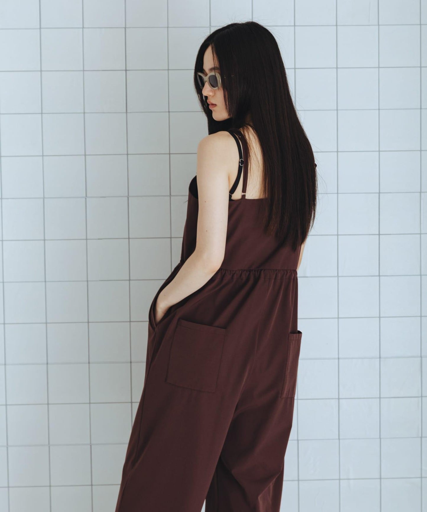 防潑水防紫外線收腰連體褲