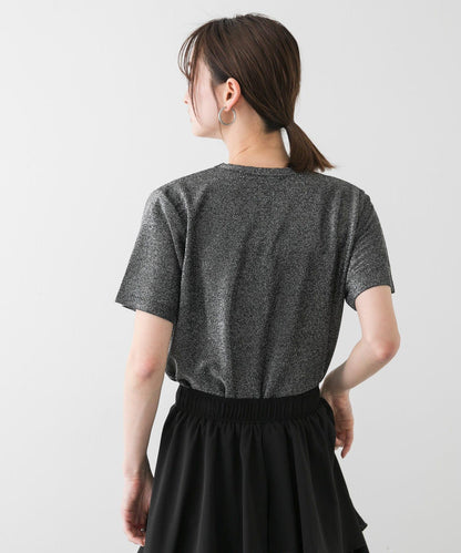 圓領亮絲短袖T恤