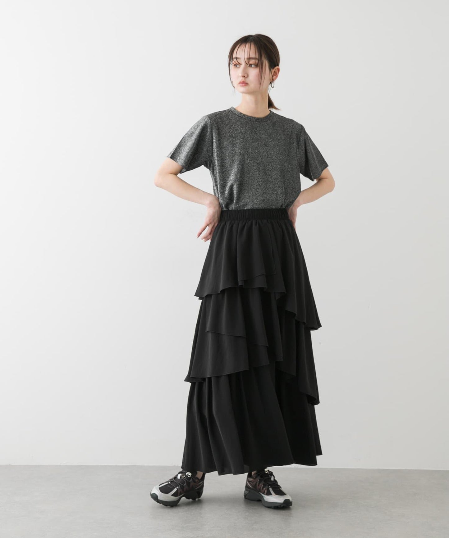 圓領亮絲短袖T恤