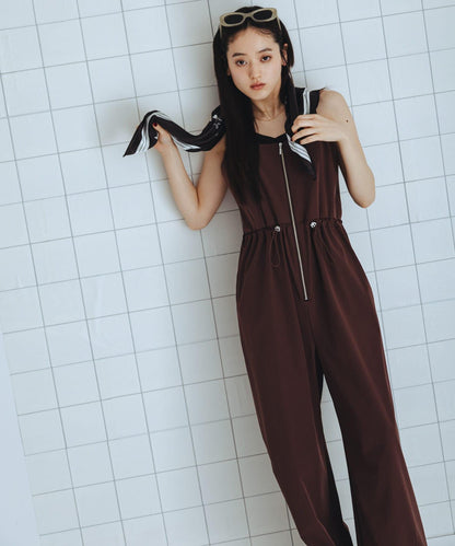 防潑水防紫外線收腰連體褲