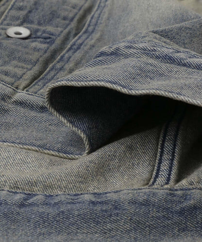 中性款 可搭配套裝 復古風牛仔夾克