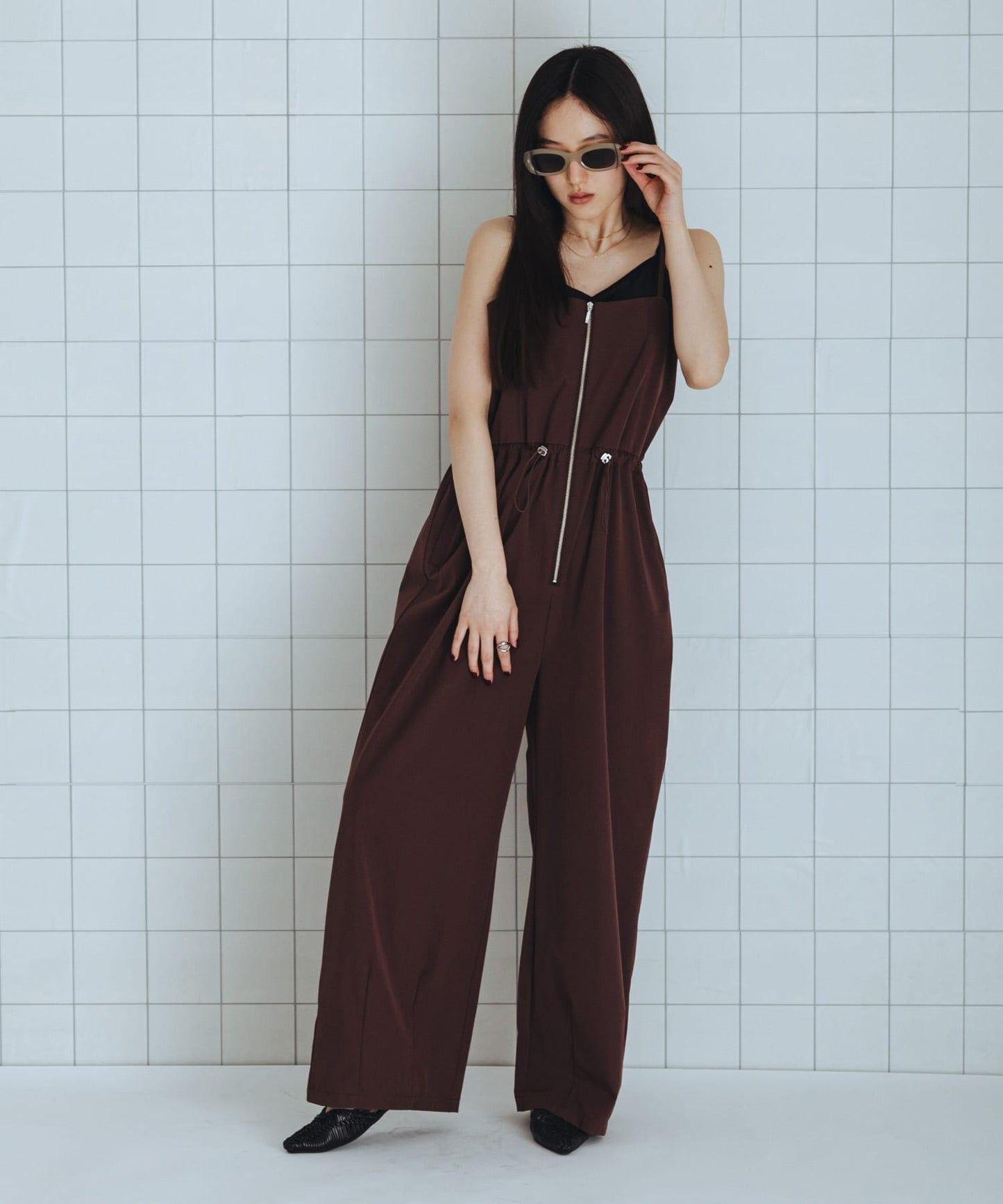 防潑水防紫外線收腰連體褲