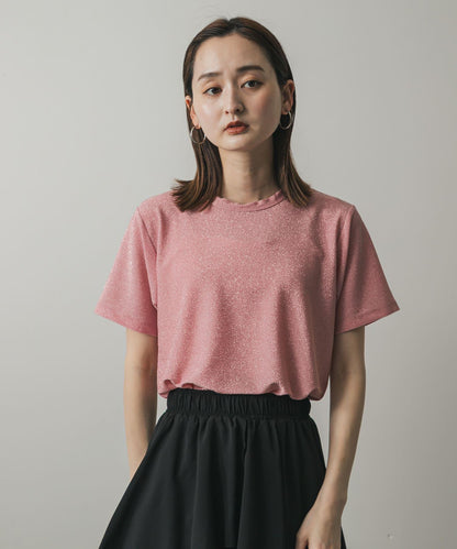 圓領亮絲短袖T恤