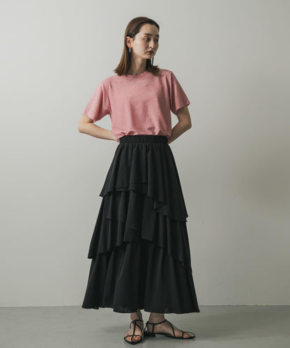 圓領亮絲短袖T恤