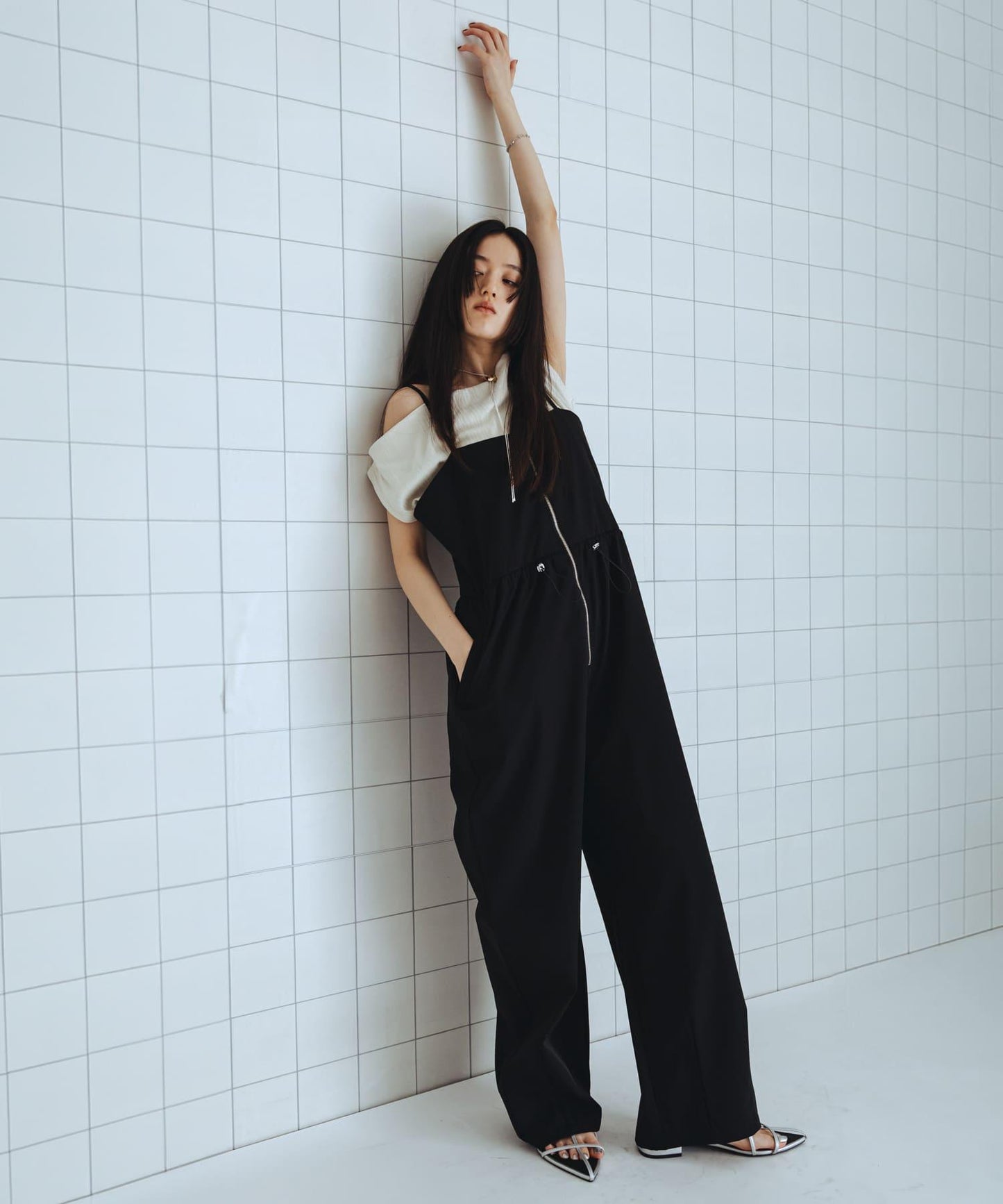 防潑水防紫外線收腰連體褲