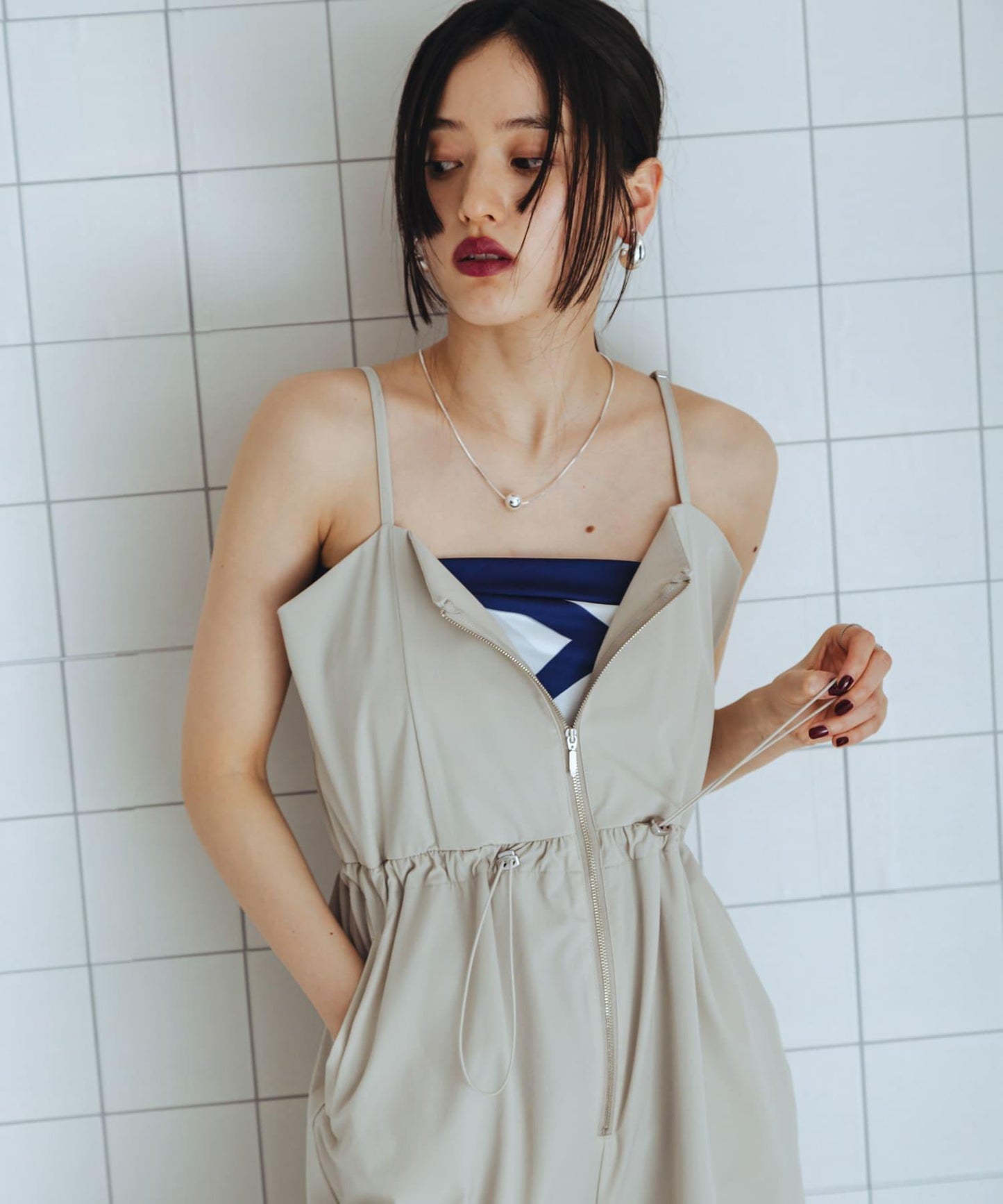 防潑水防紫外線收腰連體褲